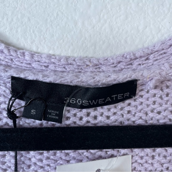 360 Sweater Lilac Neyla Silk Purple Sweater - Picture 4 of 13